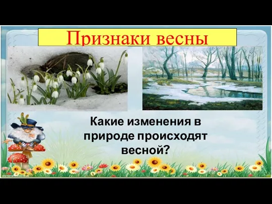 Признаки весны Какие изменения в природе происходят весной?