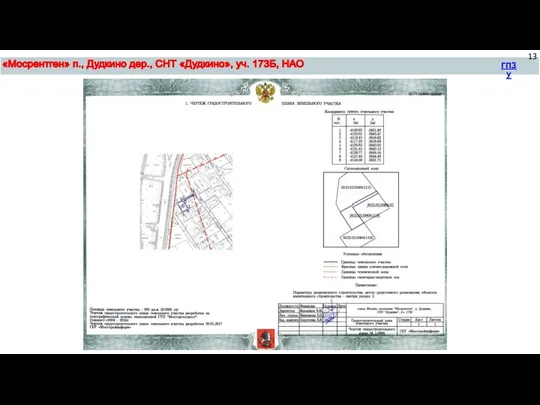 «Мосрентген» п., Дудкино дер., СНТ «Дудкино», уч. 173Б, НАО