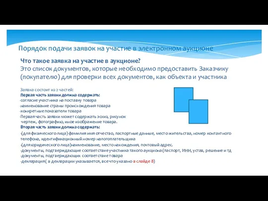 Порядок подачи заявок на участие в электронном аукционе Что такое