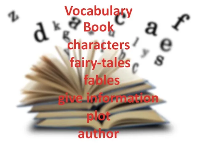 Book characters fairy-tales fables give information plot author