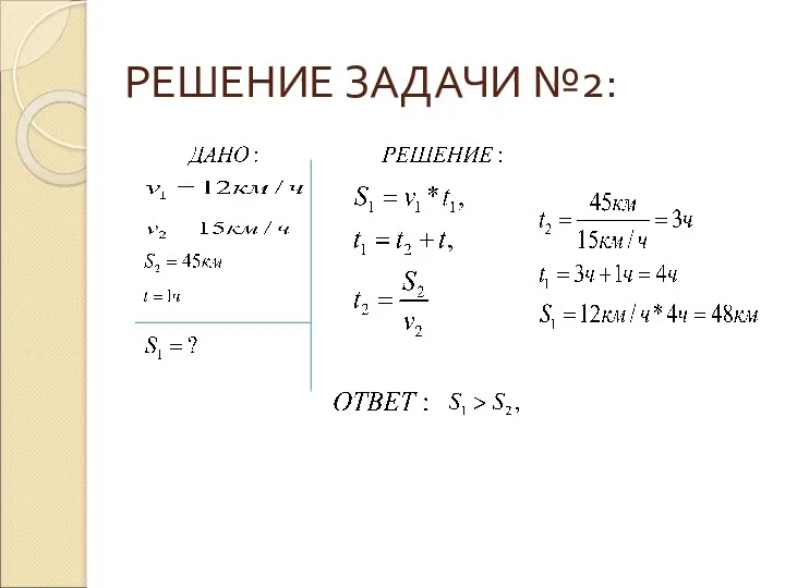 РЕШЕНИЕ ЗАДАЧИ №2: