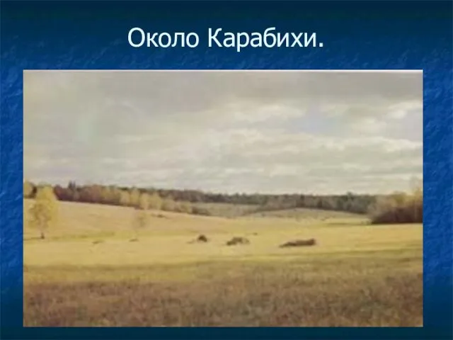 Около Карабихи.