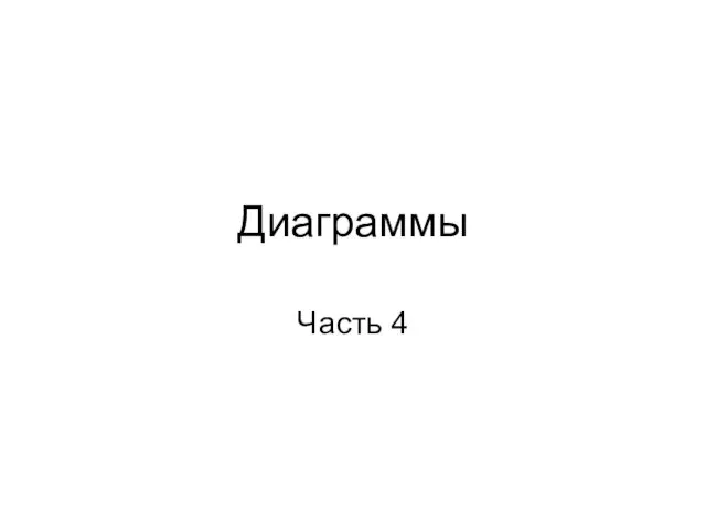 Диаграммы Часть 4