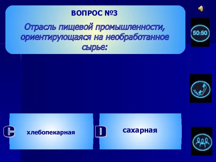 ВОПРОС №3 Отрасль пищевой промышленности, ориентирующаяся на необработанное сырье: хлебопекарная