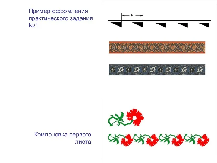 Пример оформления практического задания №1. Компоновка первого листа