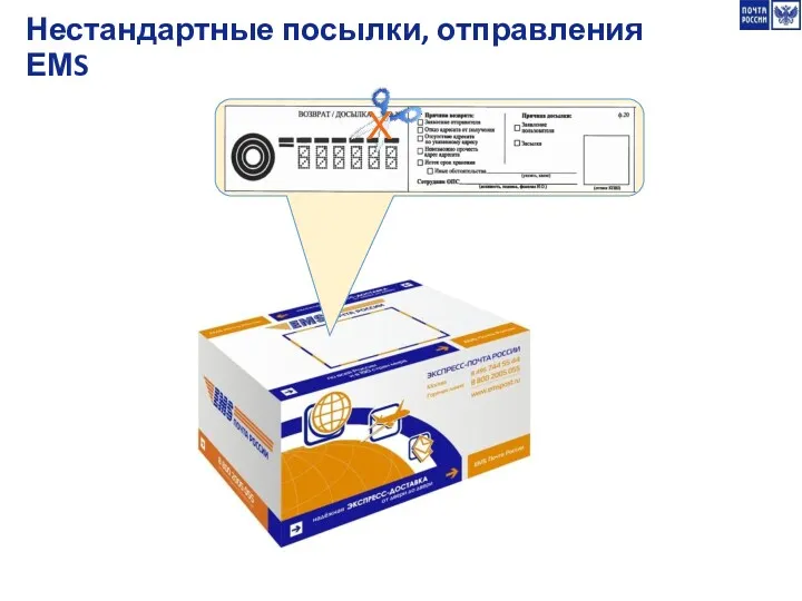 Нестандартные посылки, отправления ЕМS Х