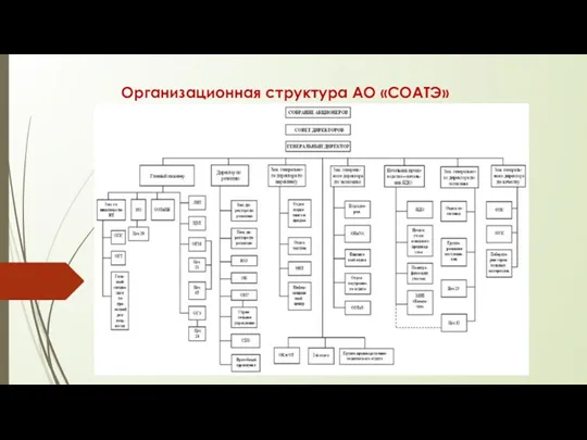 Организационная структура АО «СОАТЭ»