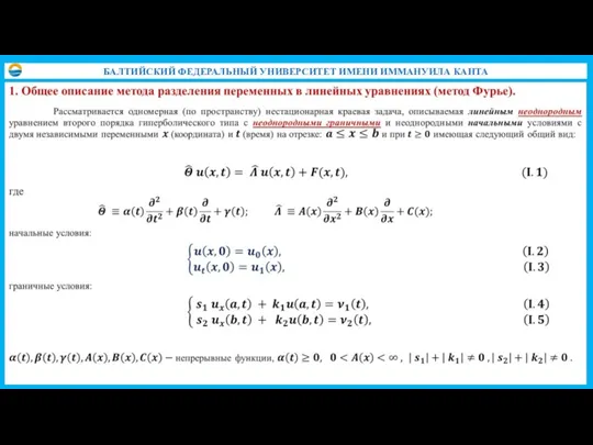 БАЛТИЙСКИЙ ФЕДЕРАЛЬНЫЙ УНИВЕРСИТЕТ ИМЕНИ ИММАНУИЛА КАНТА