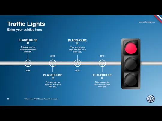 Traffic Lights Enter your subtitle here Volkswagen PKW Russia PowerPoint Master
