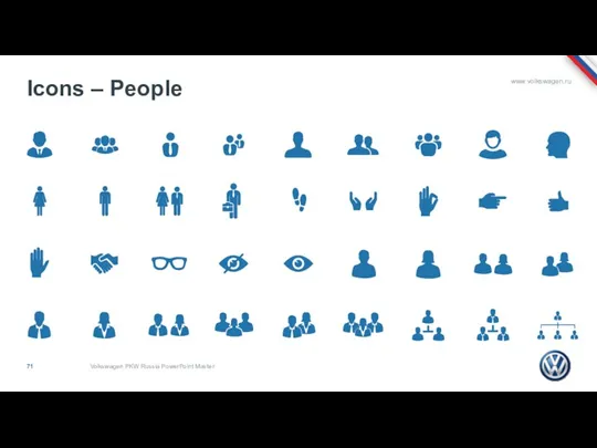 Icons – People Volkswagen PKW Russia PowerPoint Master