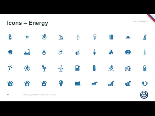 Icons – Energy Volkswagen PKW Russia PowerPoint Master