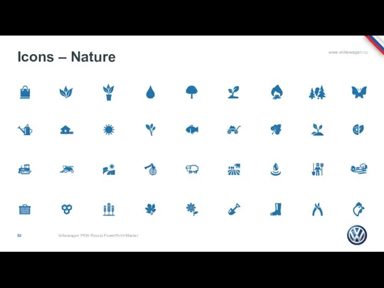 Icons – Nature Volkswagen PKW Russia PowerPoint Master