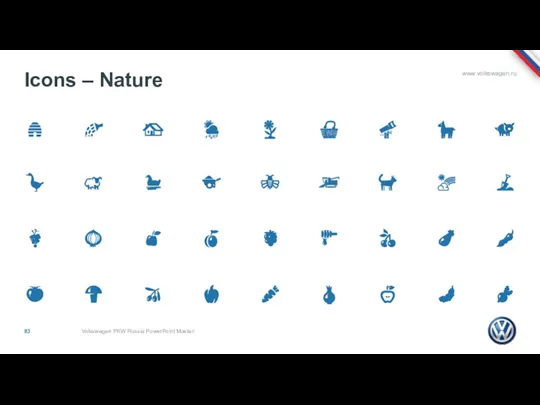 Icons – Nature Volkswagen PKW Russia PowerPoint Master