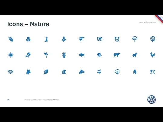 Icons – Nature Volkswagen PKW Russia PowerPoint Master
