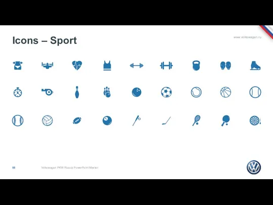 Icons – Sport Volkswagen PKW Russia PowerPoint Master