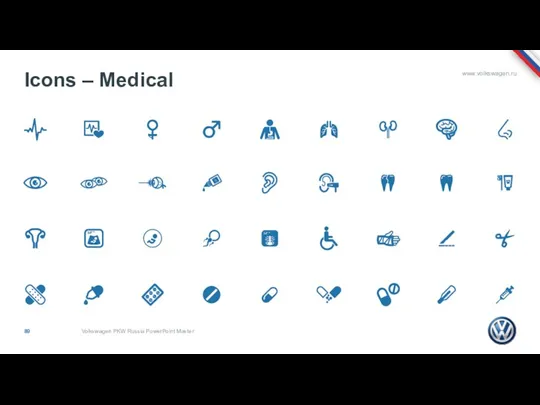 Icons – Medical Volkswagen PKW Russia PowerPoint Master