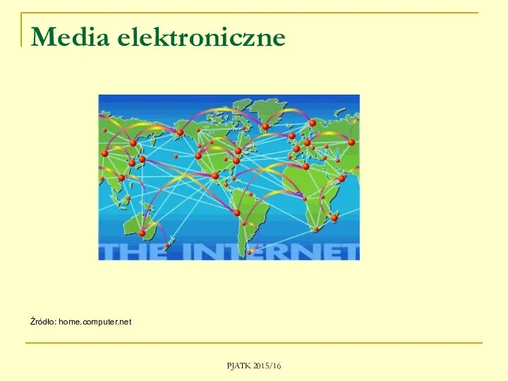 PJATK 2015/16 Media elektroniczne Źródło: home.computer.net