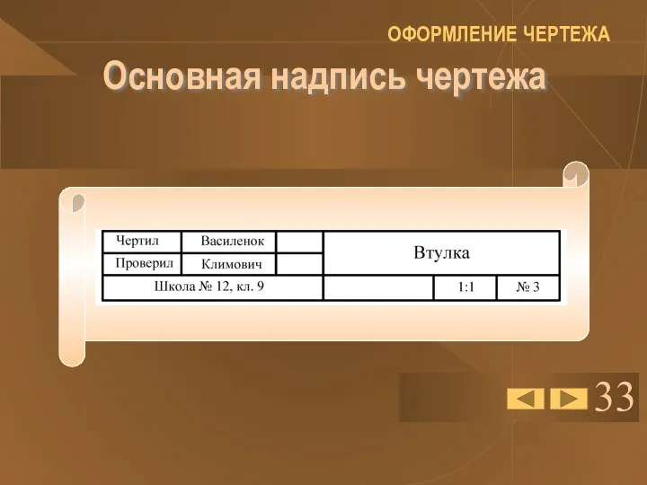 33 Основная надпись чертежа ОФОРМЛЕНИЕ ЧЕРТЕЖА