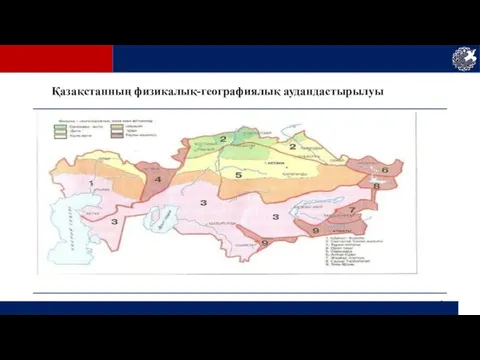 Қазақстанның физикалық-географиялық аудандастырылуы