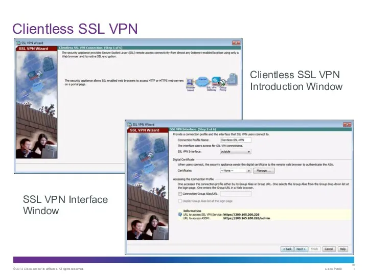 Clientless SSL VPN SSL VPN Interface Window Clientless SSL VPN Introduction Window