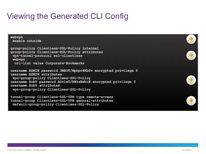 Viewing the Generated CLI Config