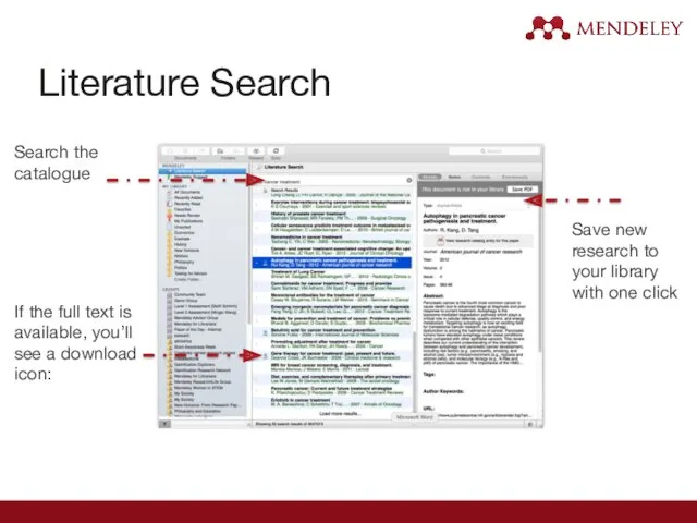 Literature Search Search the catalogue If the full text is available, you’ll see
