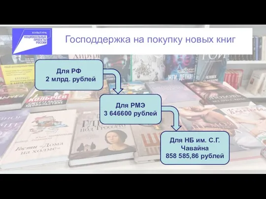 Господдержка на покупку новых книг Для РФ 2 млрд. рублей