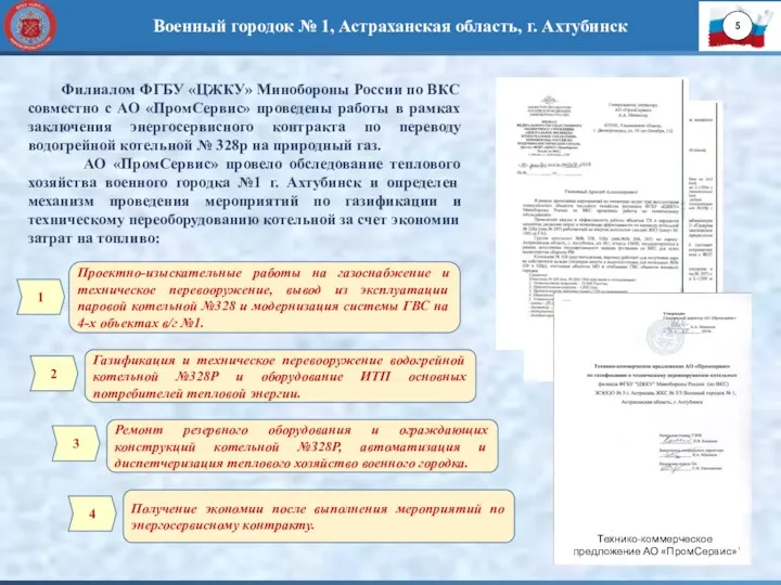 Военный городок № 1, Астраханская область, г. Ахтубинск Филиалом ФГБУ