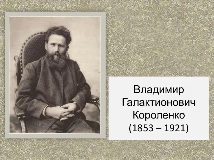 Владимир Галактионович Короленко (1853 – 1921)