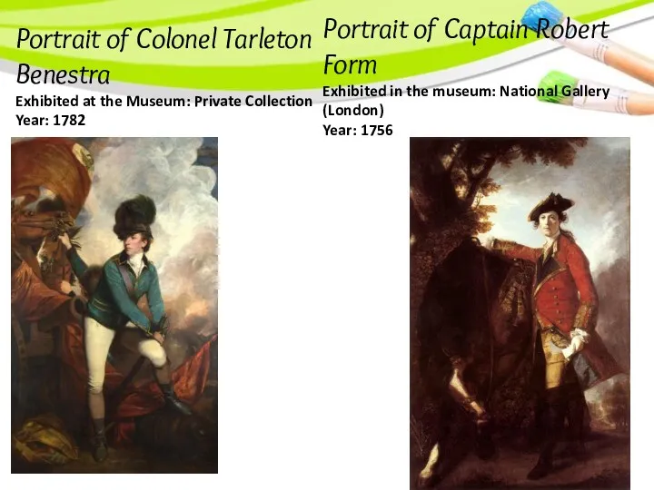 Portrait of Colonel Tarleton Benestra Exhibited at the Museum: Private