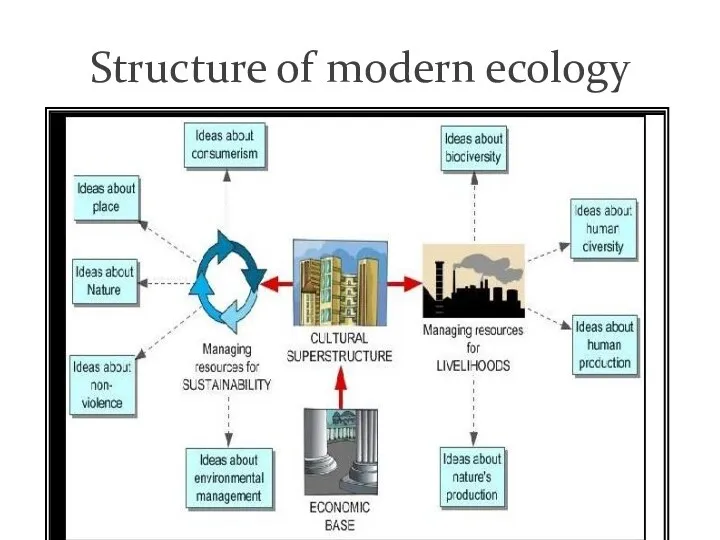 Structure of modern ecology
