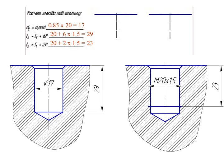 0.85 х 20 = 17 20 + 6 х 1.5