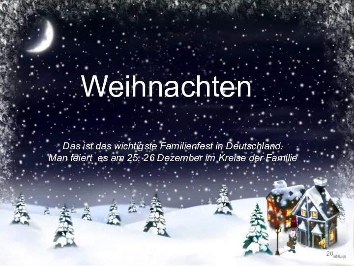 Weihnachten Das ist das wichtigste Familienfest in Deutschland. Man feiert