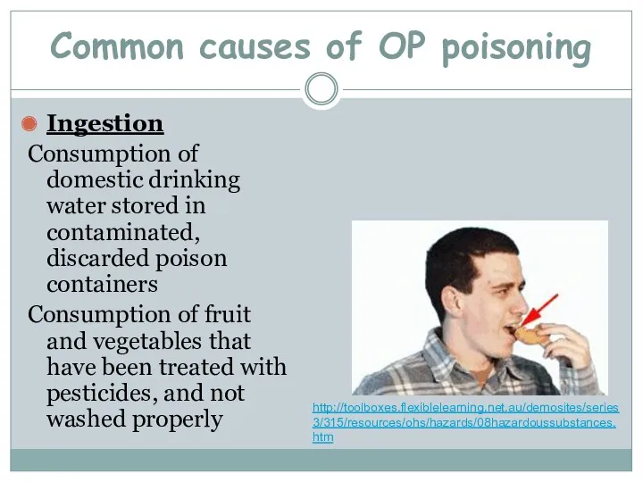 Ingestion Consumption of domestic drinking water stored in contaminated, discarded