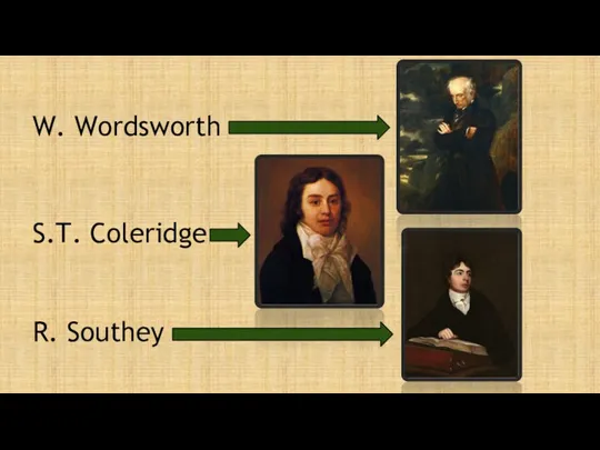 W. Wordsworth S.T. Coleridge R. Southey