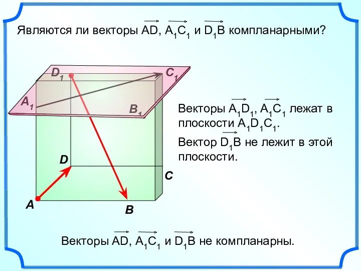 B C A1 B1 C1 D1 A D