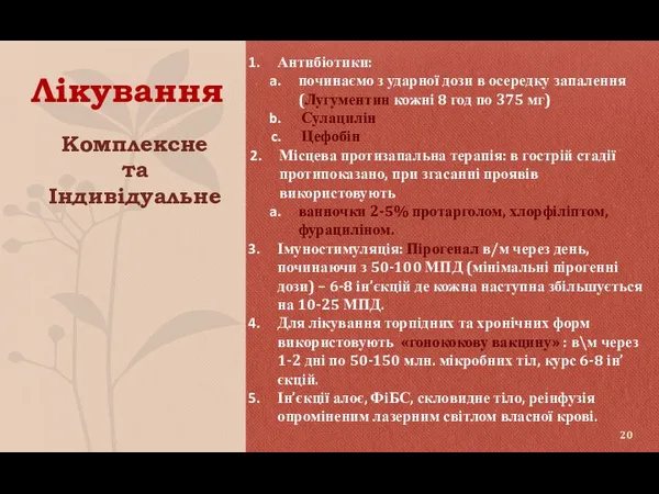 Лікування Комплексне та Індивідуальне Антибіотики: починаємо з ударної дози в