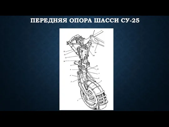 ПЕРЕДНЯЯ ОПОРА ШАССИ СУ-25