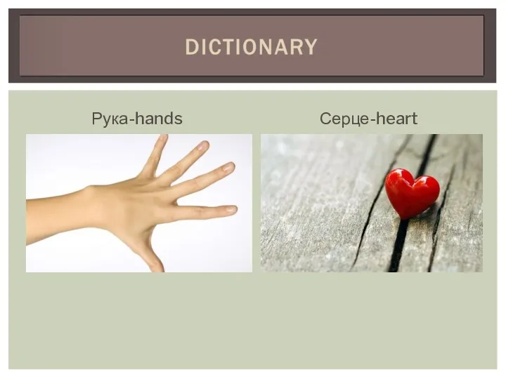 Рука-hands Серце-heart
