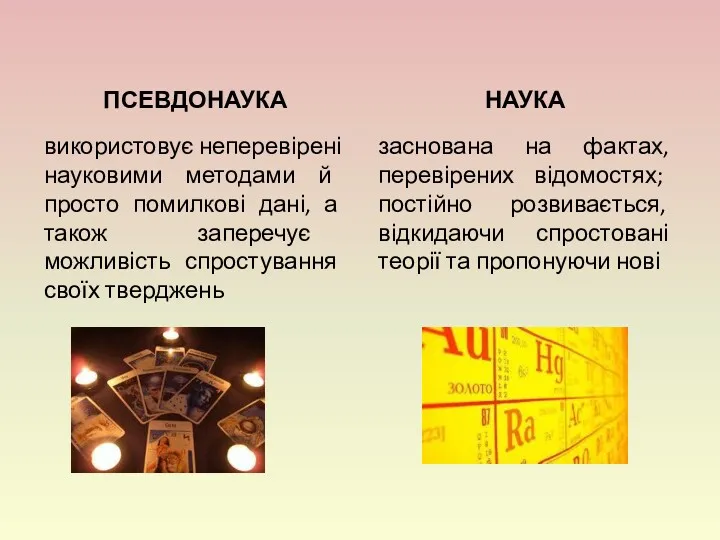 ПСЕВДОНАУКА використовує неперевірені науковими методами й просто помилкові дані, а