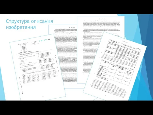 Структура описания изобретения