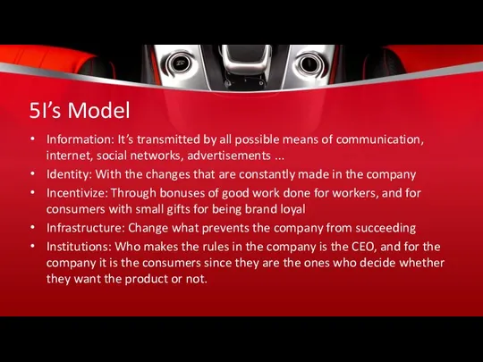 5I’s Model Information: It’s transmitted by all possible means of