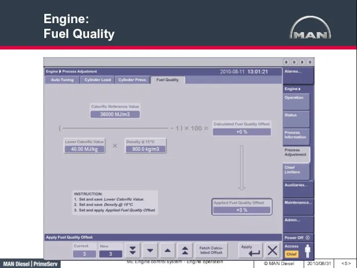 Engine: Fuel Quality