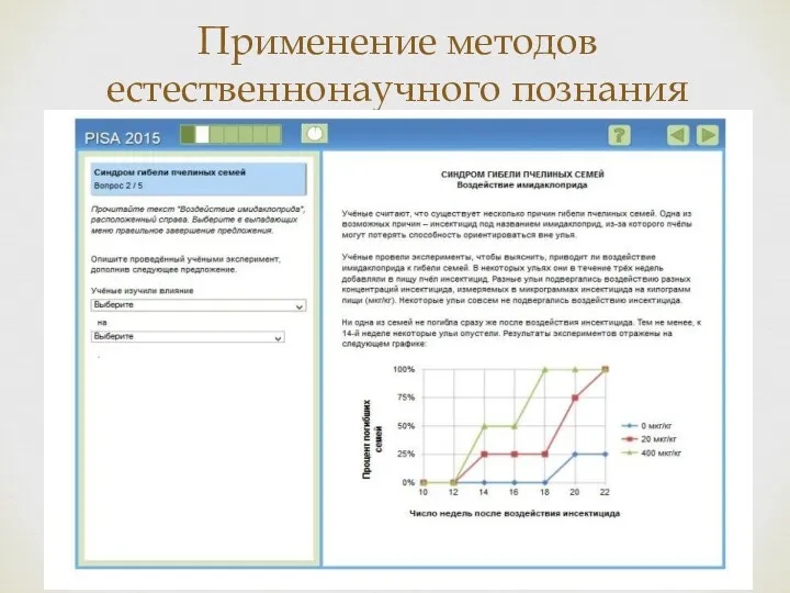 Применение методов естественнонаучного познания