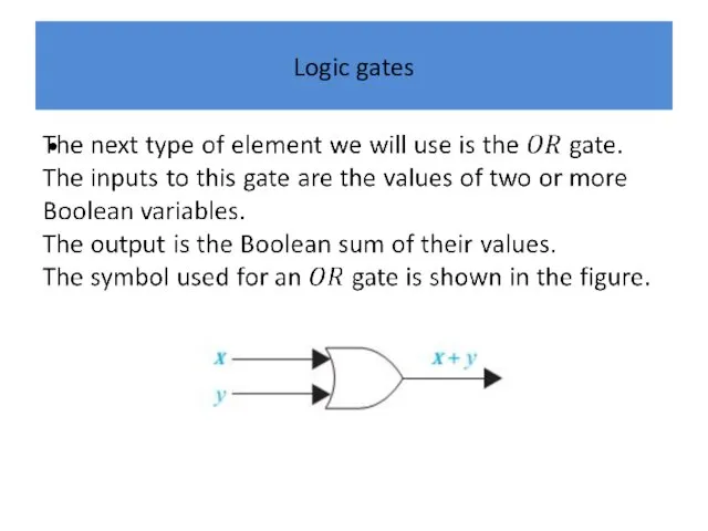 Logic gates