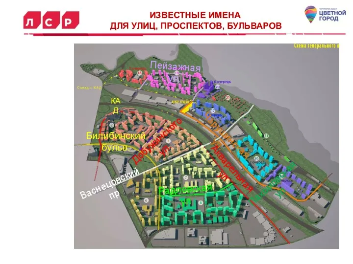 ИЗВЕСТНЫЕ ИМЕНА ДЛЯ УЛИЦ, ПРОСПЕКТОВ, БУЛЬВАРОВ Пахомовская ул Билибинский бульв.