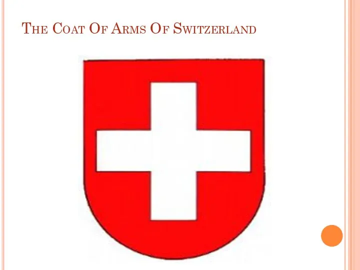 The Coat Of Arms Of Switzerland