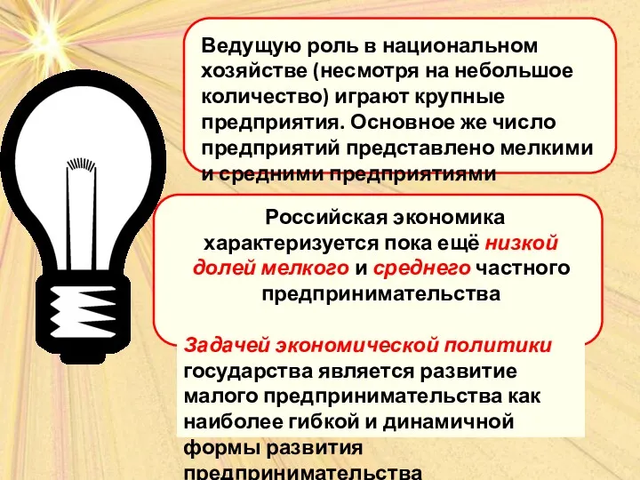 Ведущую роль в национальном хозяйстве (несмотря на небольшое количество) играют