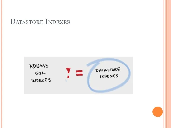 Datastore Indexes
