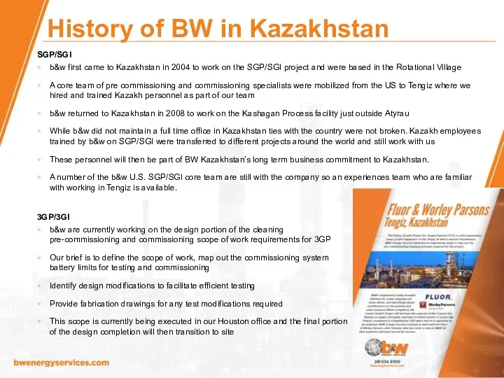 SGP/SGI b&w first came to Kazakhstan in 2004 to work